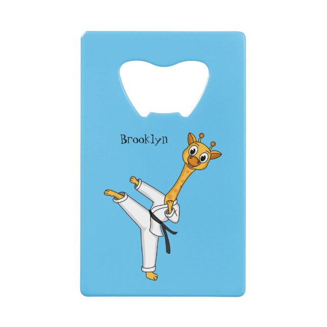 Kung Fu giraffe cartoon illustration (Front)