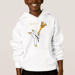 Kung Fu giraffe cartoon illustration