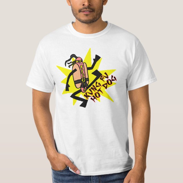Kung Fu Hot Dog T-Shirt (Front)