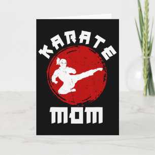 Kung Fu Karate Mom Black Belt Martial Arts Expert  Card