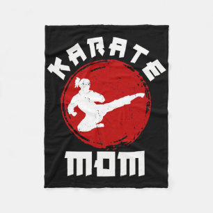 Kung Fu Karate Mom Black Belt Martial Arts Expert Fleece Blanket