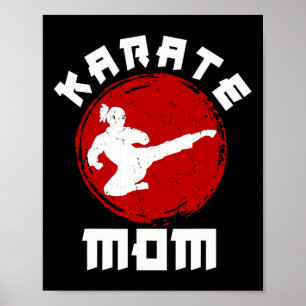 Kung Fu Karate Mom Black Belt Martial Arts Expert  Poster
