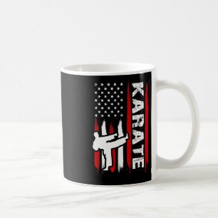 Kung Fu Karate Usa Flag Black Belt Martial Arts Coffee Mug