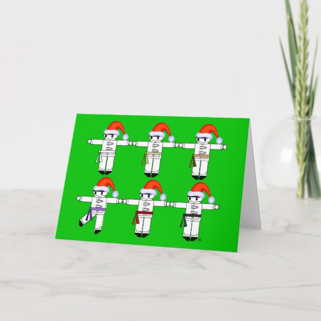 Kung Fu Kickers Holday Christmas Cards (Front)