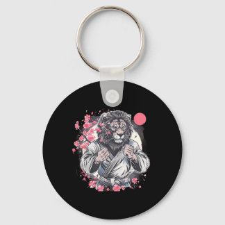 Kung Fu Lion Sakura Mma Kickboxing Judo Taekwondo Key Ring
