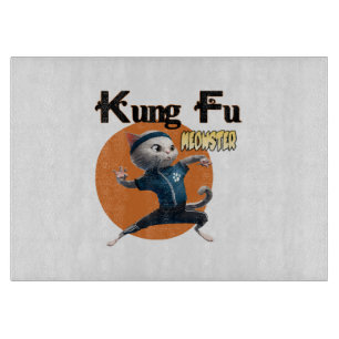 Kung Fu Meowster Cutting Board