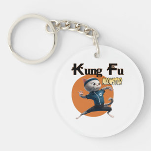 Kung Fu Meowster Key Ring