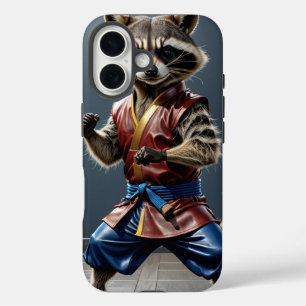 Kung fu Racoon iPhone 16 Case