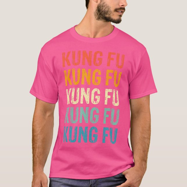Kung Fu Retro Vintage T-Shirt (Front)