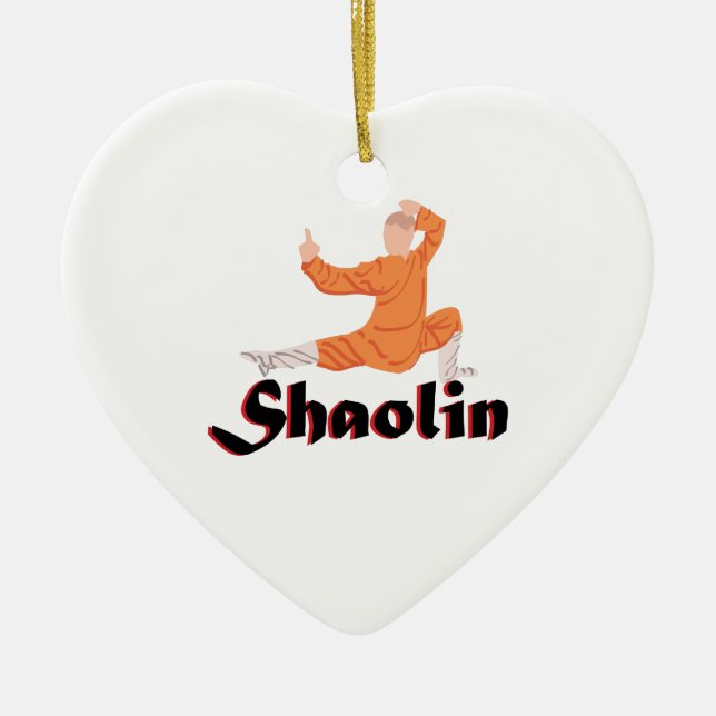 Kung Fu Shaolin Ceramic Tree Decoration (Front)