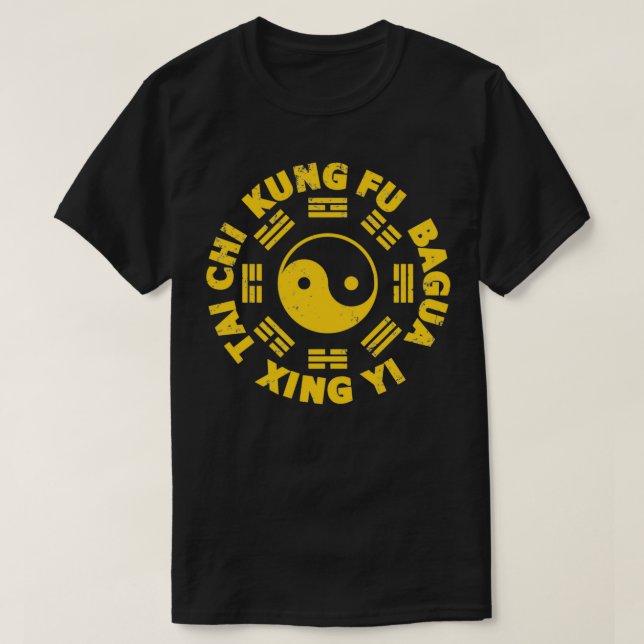 KUNG FU Tai Chi Xingyi Bagua Symbol T-Shirt (Design Front)