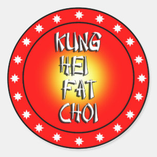 Kung Hei  Fat Choi Classic Round Sticker