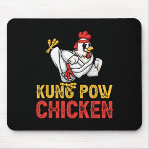 Kung Pow Chicken Funny Karate Chicken Ninja A Warr Mouse Mat
