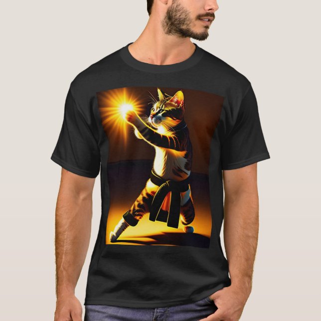 Kung Purr Fu Cat T-Shirt (Front)