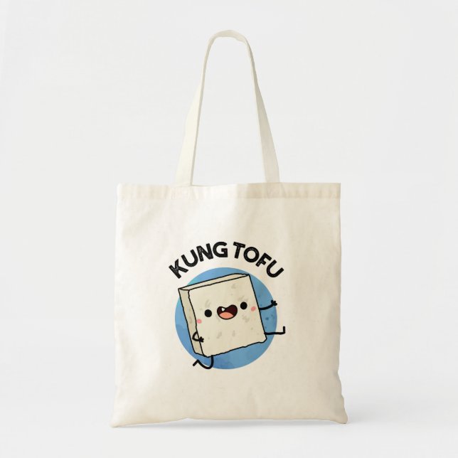 Kung Tofu Funny Kungfu Tofu Pun  Tote Bag (Front)