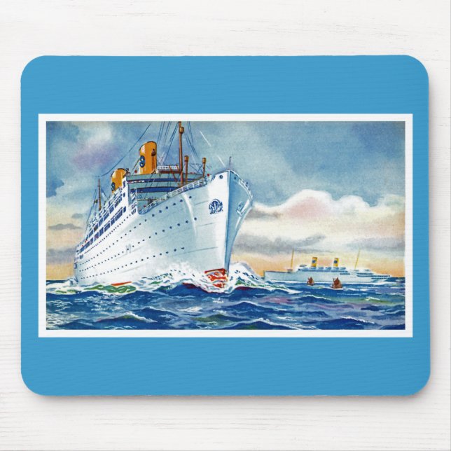 Kungsholm and Gripsholm at Sea Mouse Mat (Front)