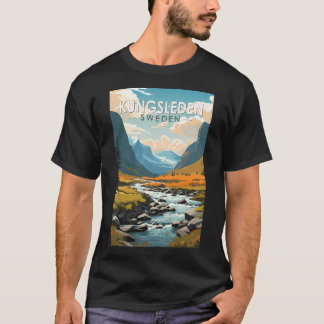 Kungsleden Sweden Travel Art Vintage T-Shirt