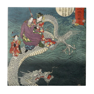 Kunisada II The Dragon Tile
