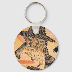 Kuniyoshi Hawk Key Chain