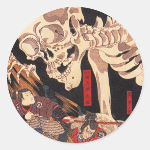 Kuniyoshi Skeleton Stickers