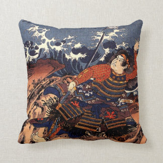Kuniyoshi Tamomori tied to a huge anchor Cushion