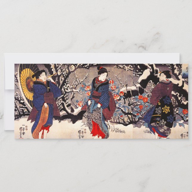 Kuniyoshi Three Women Invitations (Front)