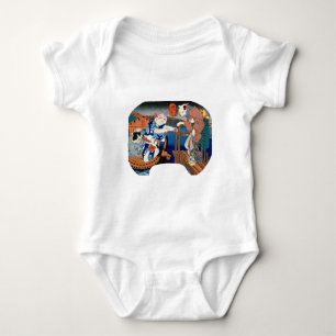 Kuniyoshi Utagawa "Cat's Cool Taste" , Utagawa Kun Baby Bodysuit