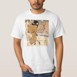 Kuniyoshi Woman Walking in the Snow T-Shirt