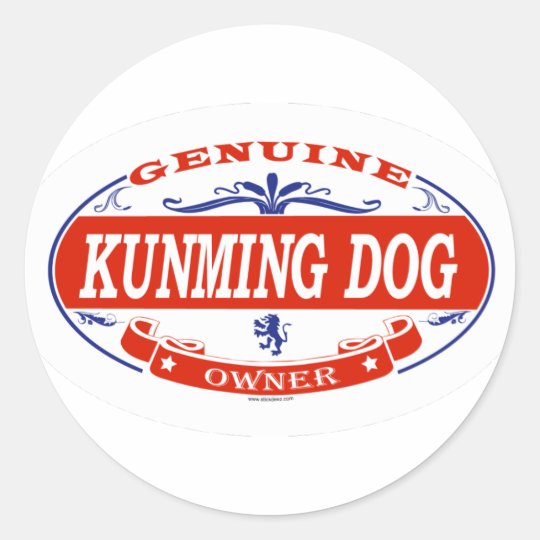 Kunming Dog Classic Round Sticker