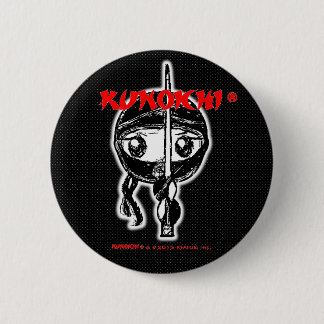 KUNOICHI* "Black Button" 6 Cm Round Badge