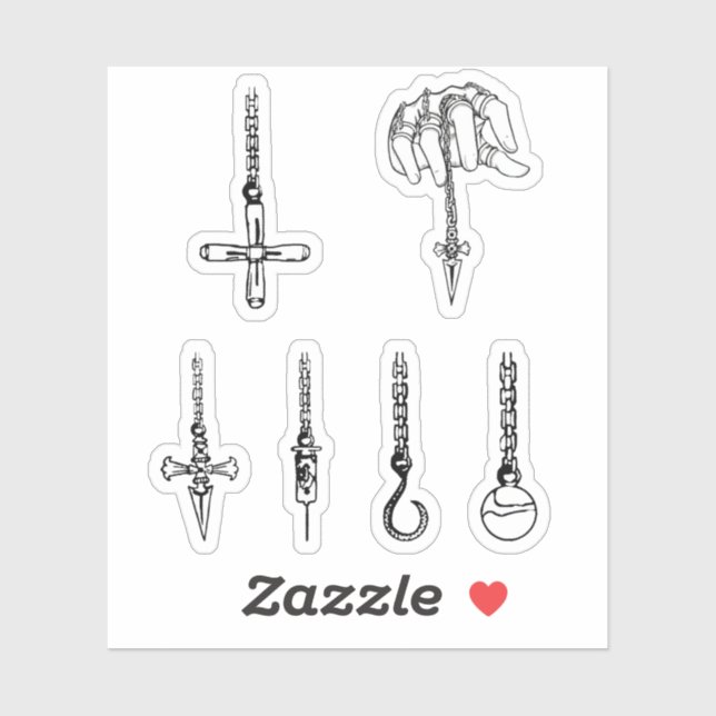 kurapika's chains hunter x hunter sticker pack  (Sheet)