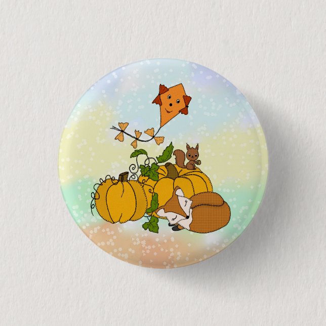 Kürbis  3 cm round badge (Front)