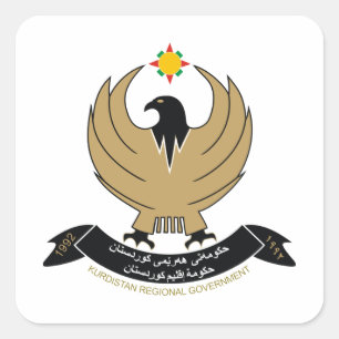 Kurdish COA Square Sticker
