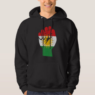 Kurdish Flag JIN JIYAN AZADI Support Kurdish women Hoodie