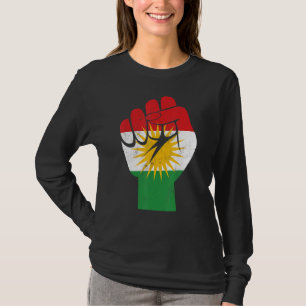 Kurdish Flag JIN JIYAN AZADI Support Kurdish women T-Shirt