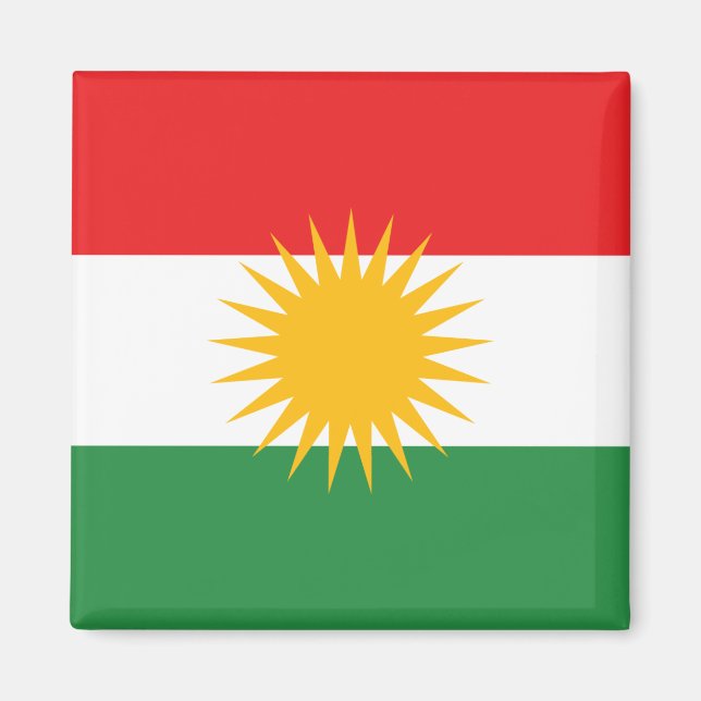 Kurdish Flag Magnet (Front)