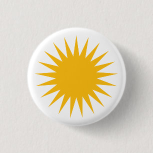 Kurdish Roj symbol 3 Cm Round Badge