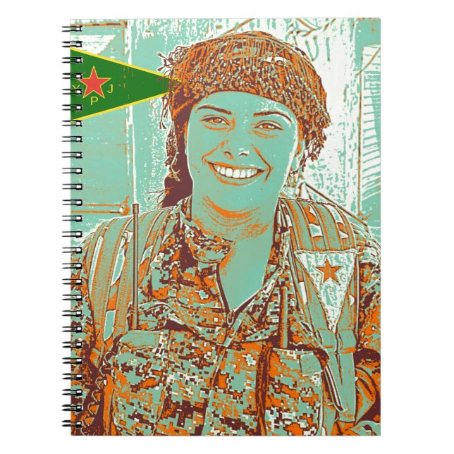 Kurdish YPJ Fighter 2 art Notebook (Front)