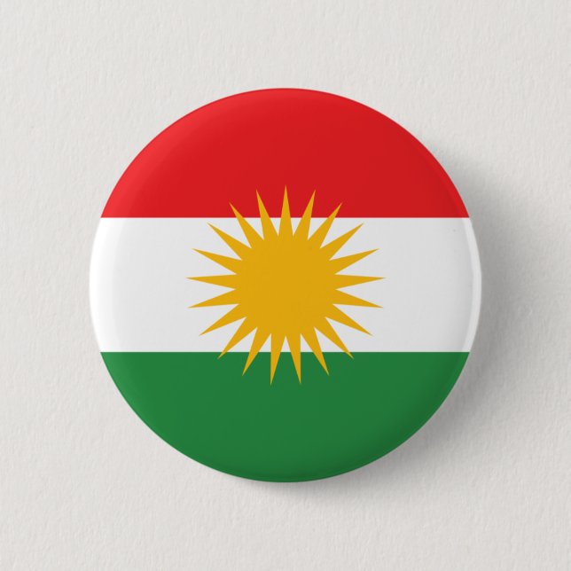 kurdistan 6 cm round badge (Front)