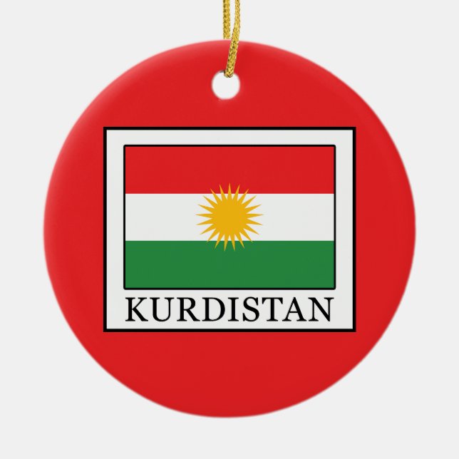 Kurdistan Ceramic Tree Decoration (Front)
