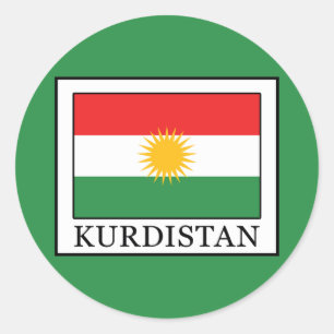 Kurdistan Classic Round Sticker