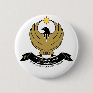 Kurdistan Coat of Arms 6 Cm Round Badge