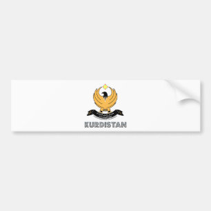 Kurdistan Coat of Arms Bumper Sticker