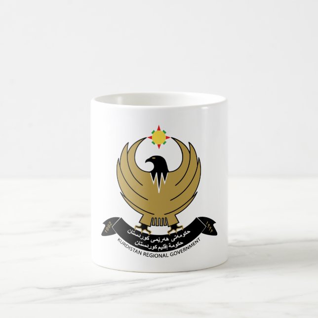 Kurdistan Coat of Arms Coffee Mug (Center)