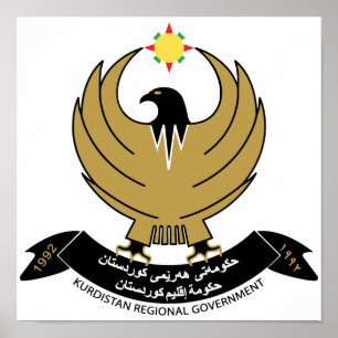 Kurdistan Coat of Arms Poster