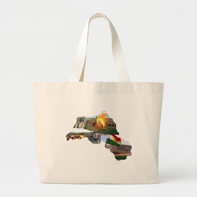 kurdistan culture large tote bag (Front)