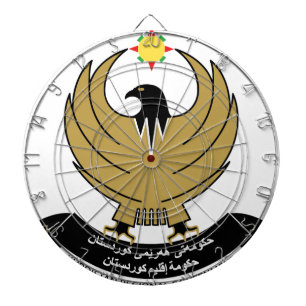 kurdistan emblem dartboard