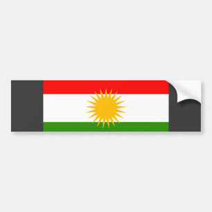 Kurdistan Flag Bumper Sticker