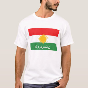 kurdistan flag country arab text name T-Shirt