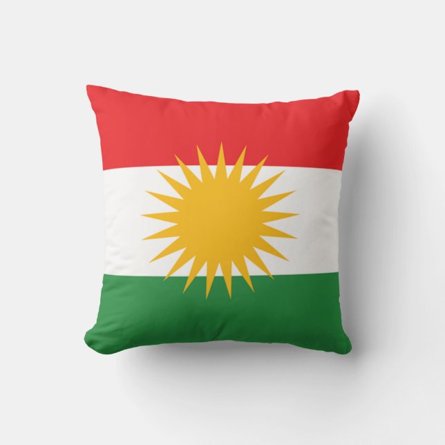 Kurdistan Flag Cushion (Front)